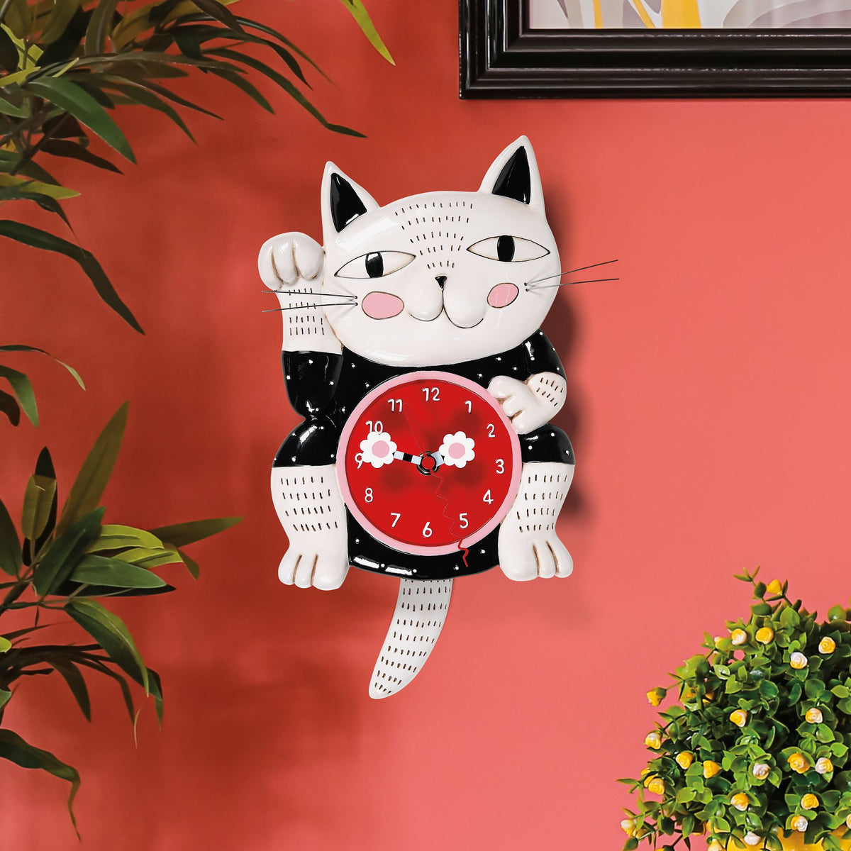 Lucky Cat Clock Allen Designs Studio