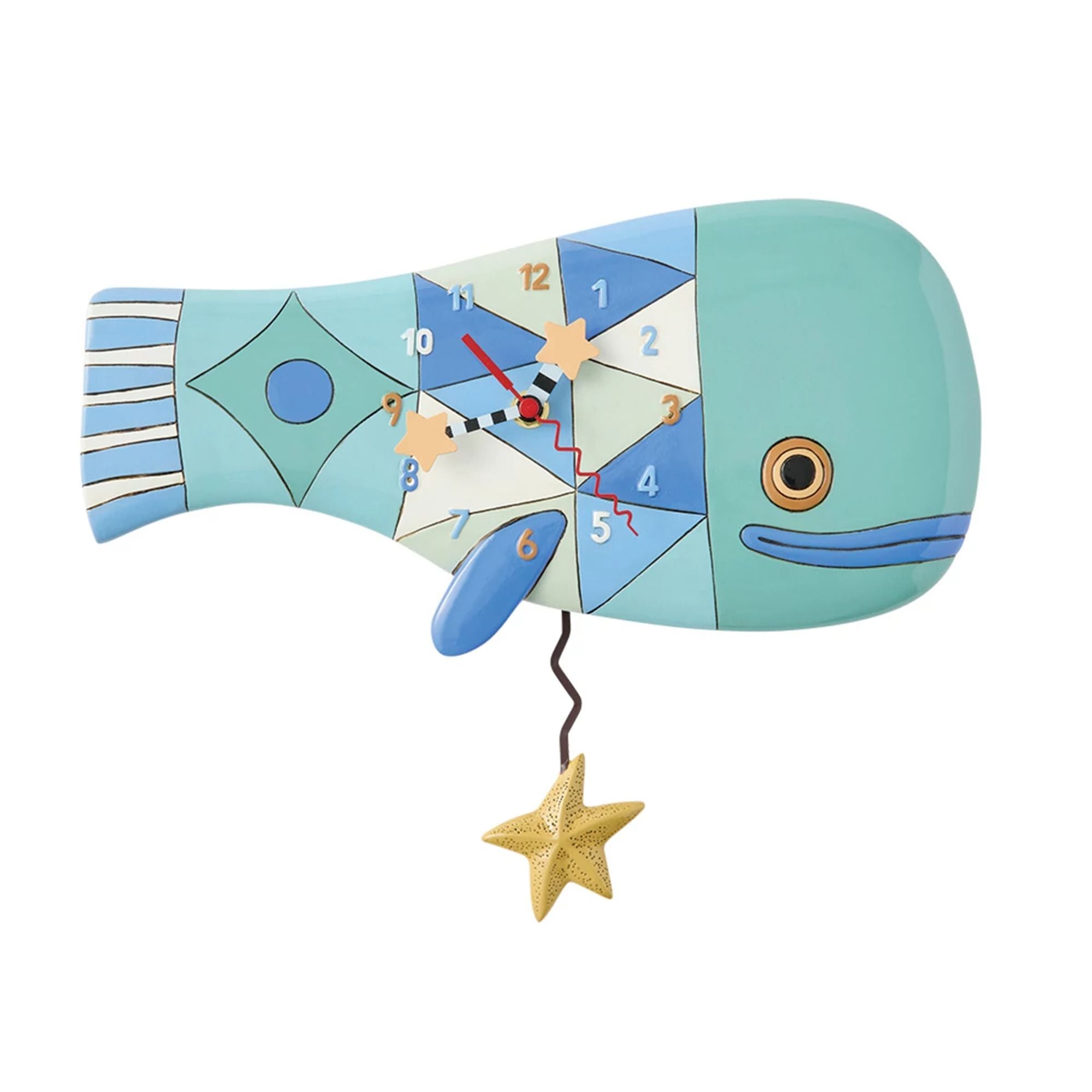 Patch Whale Wall Clock – Allen Designs Studio