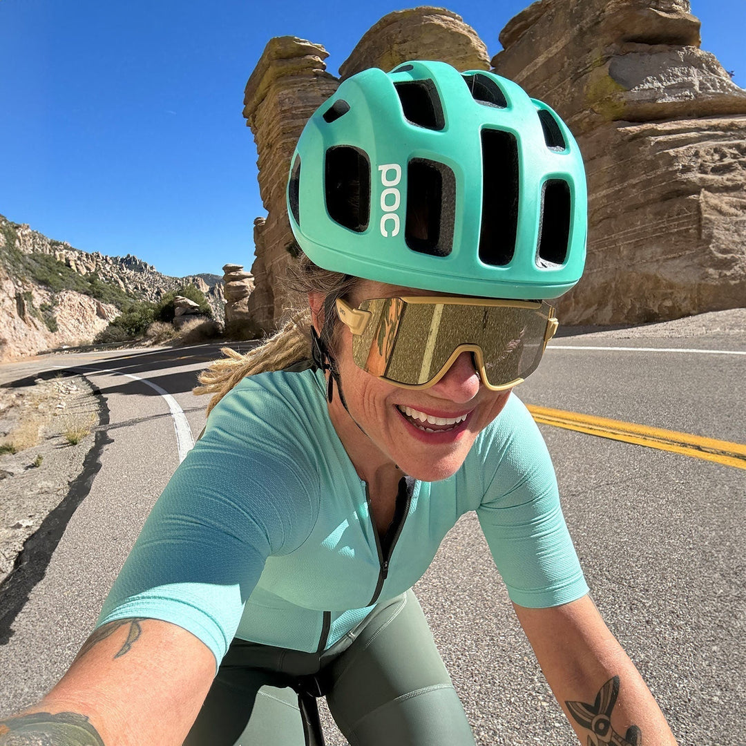 Michelle Allen biking Tucson