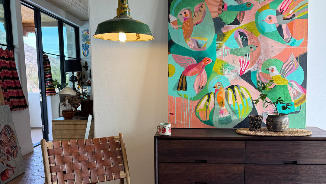 Office light and painting