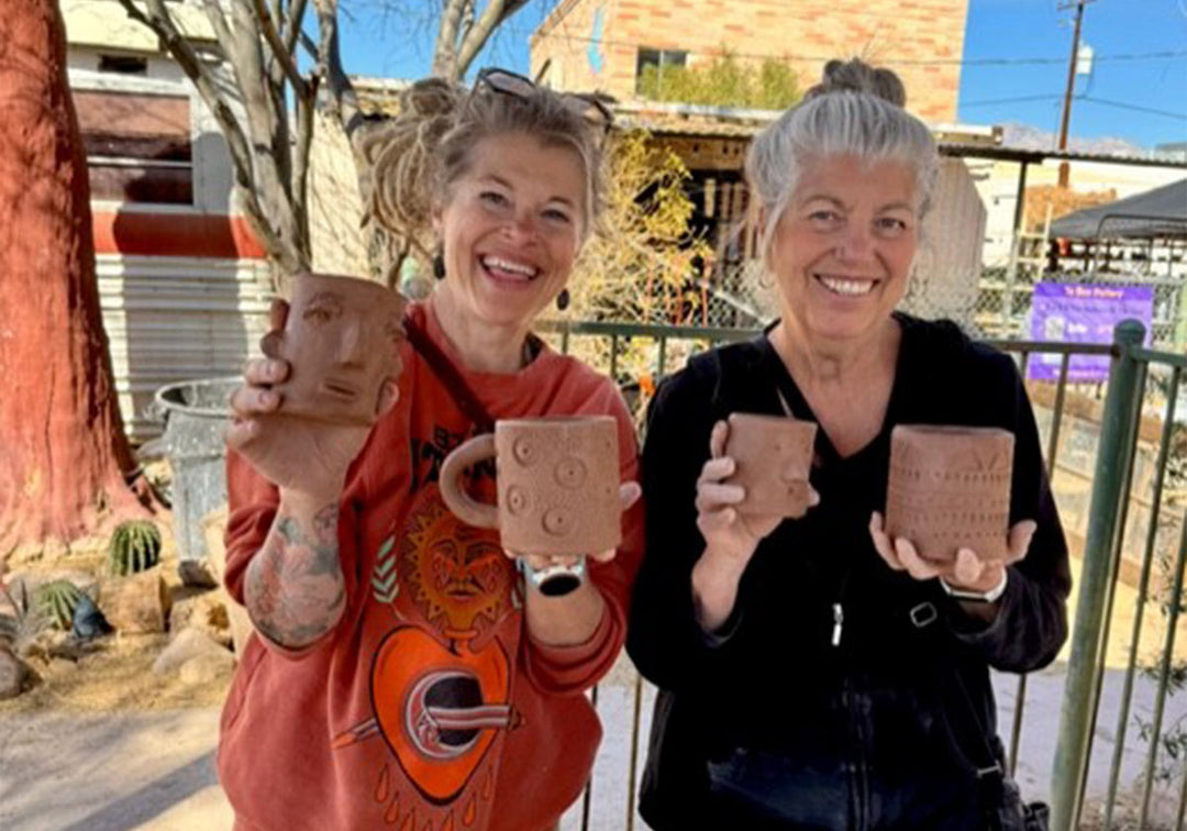 Michelle Allen and mom with Mugs
