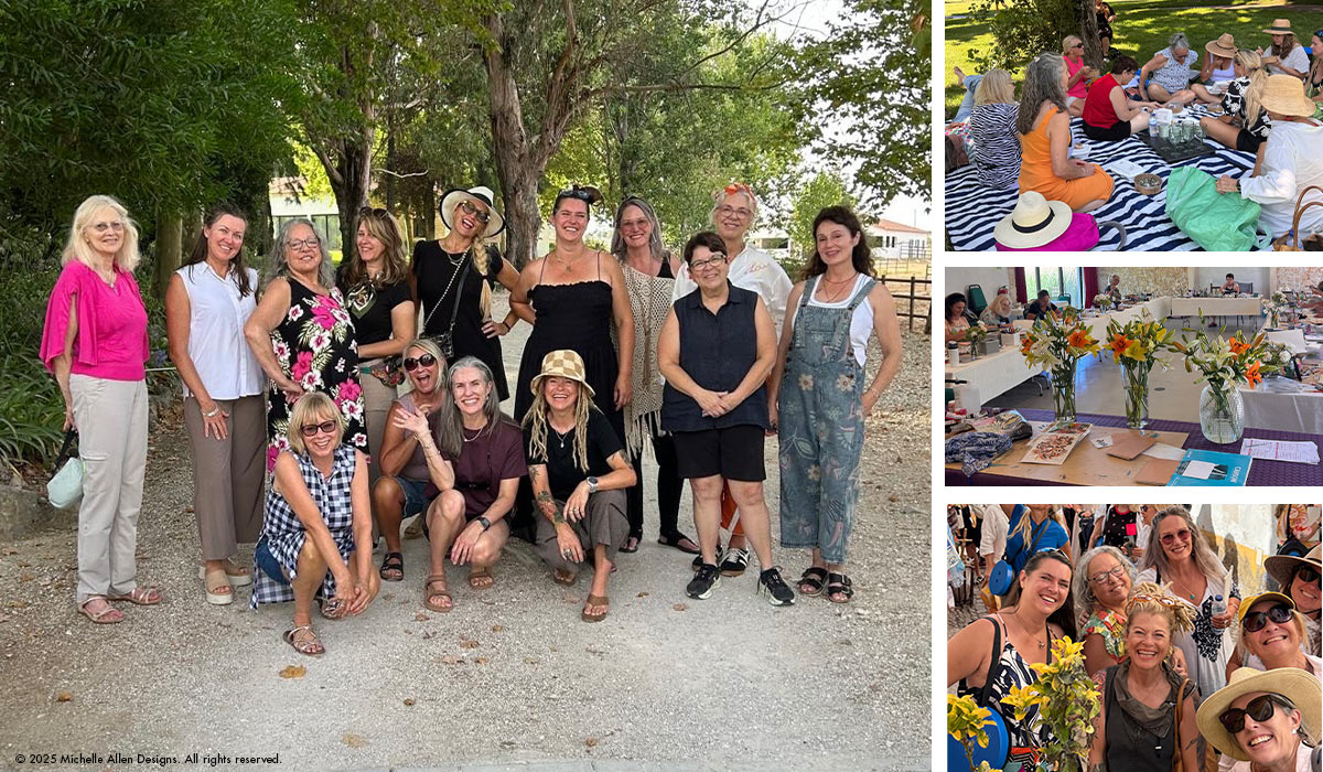 Michelle Allens and friends from her retreat