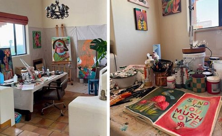 Michelle Allen's studio