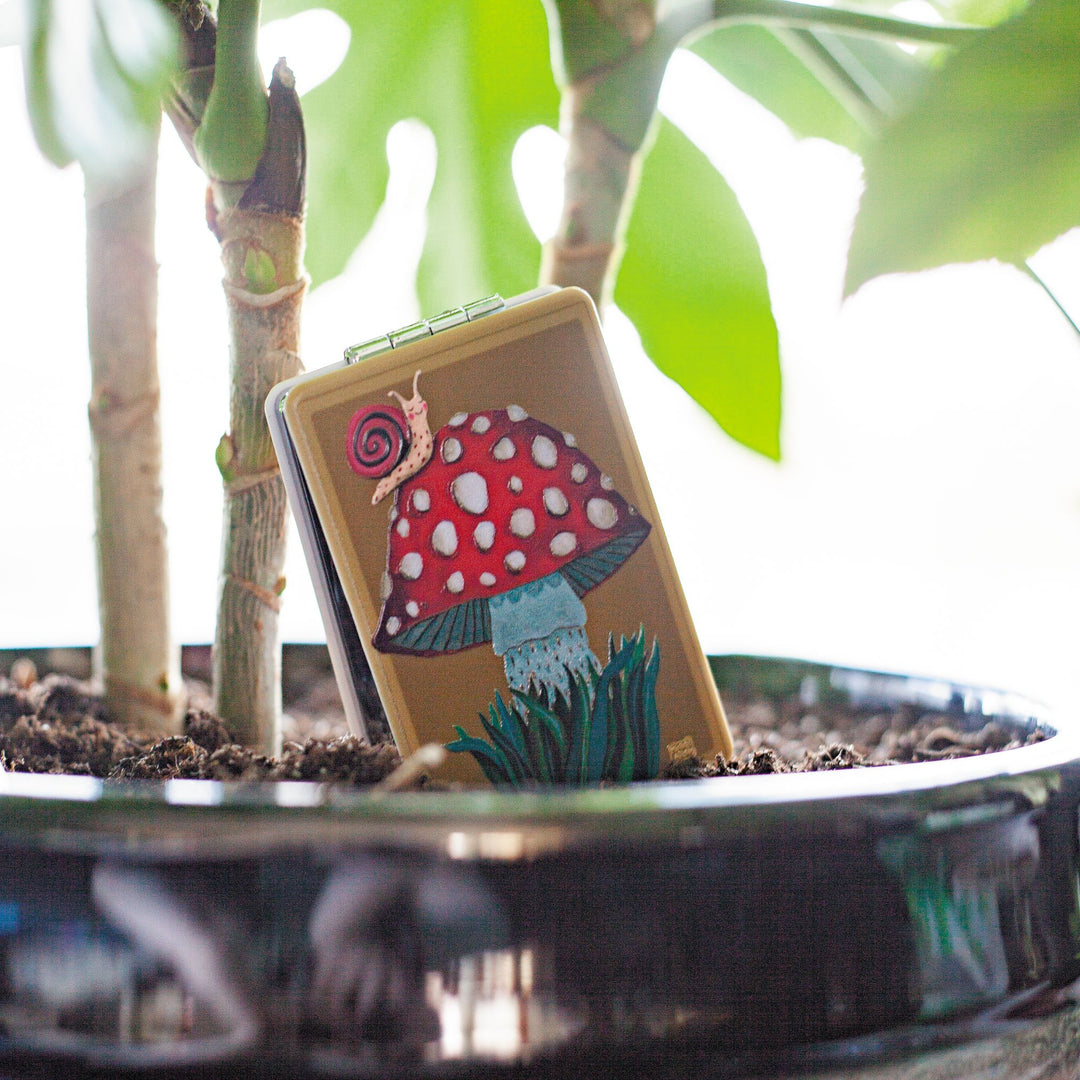 Mushroom Compact Mirror