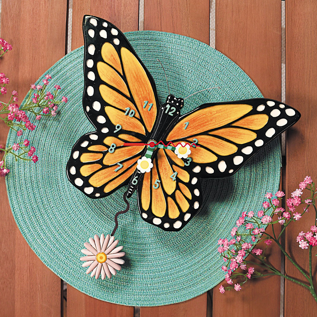 Michelle Allen butterfly clock background