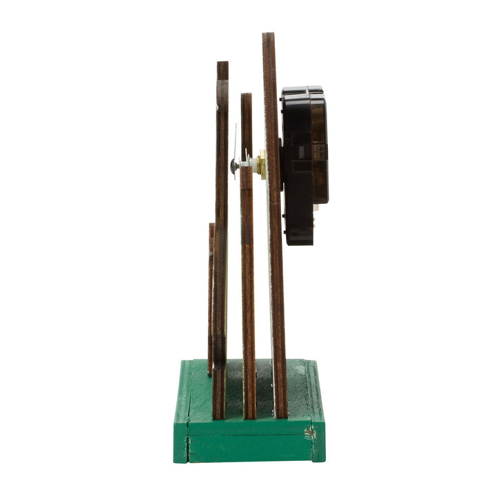 Tee Time Wood Desk Clock