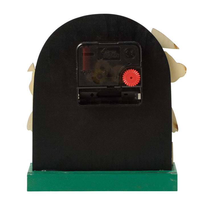 Tee Time Wood Desk Clock