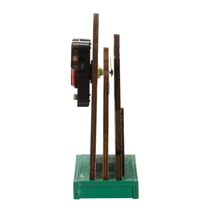 Tee Time Wood Desk Clock