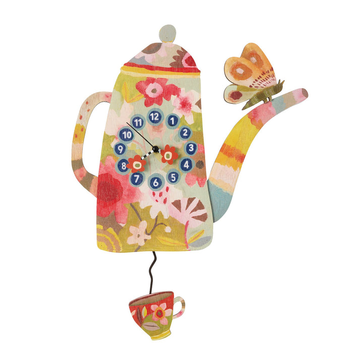 Cup of Time Wood Wall Clock