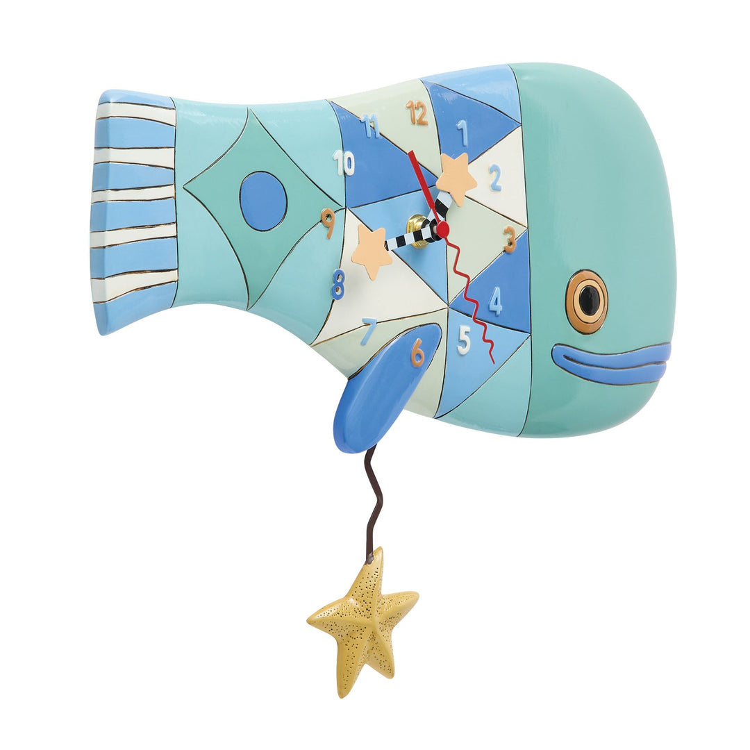 Patch Whale Wall Clock