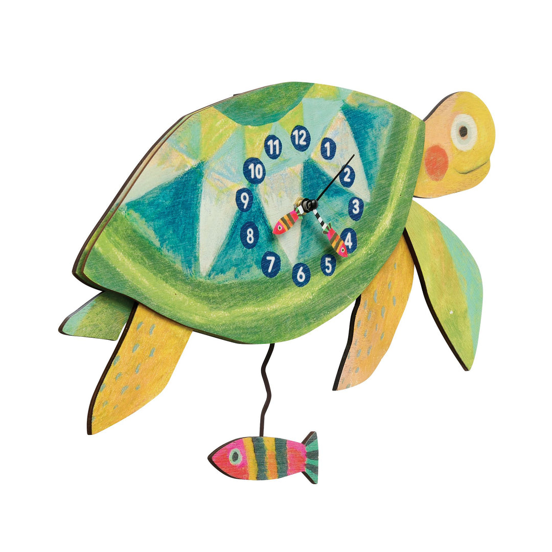 Shellbound Wood Wall Clock