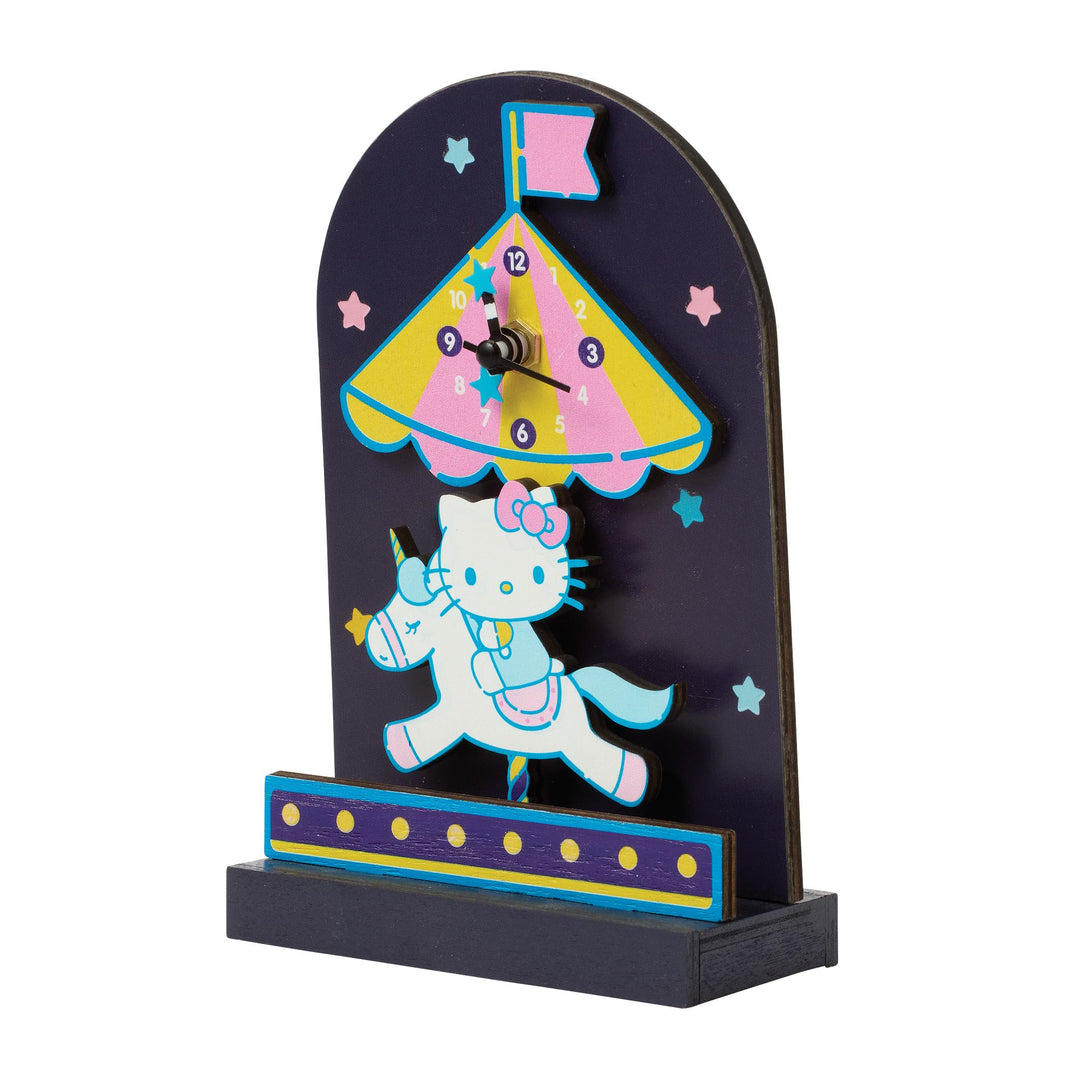 Hello Kitty Carousel Desk Cloc