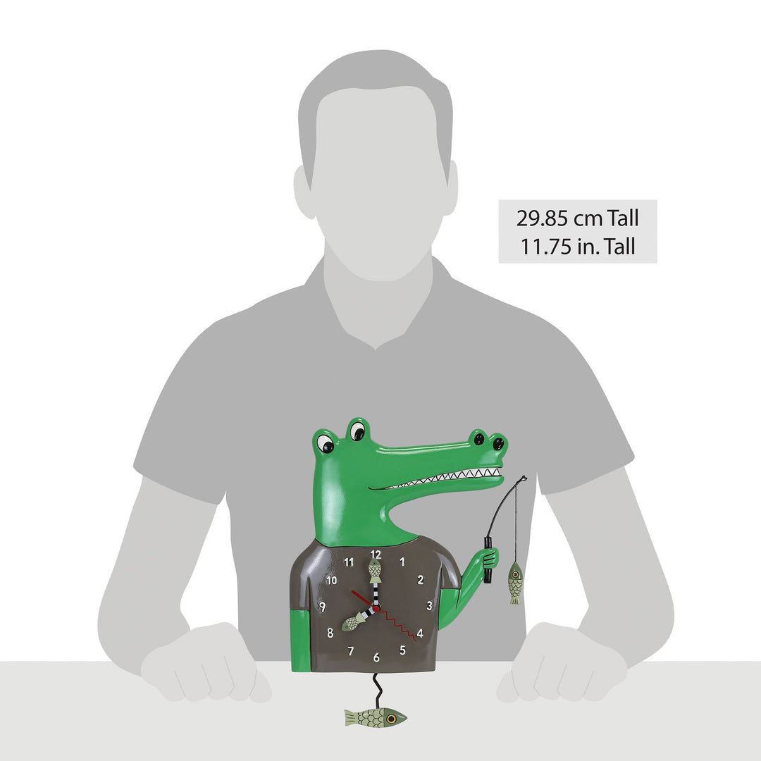 Going Fishin Wall Clock