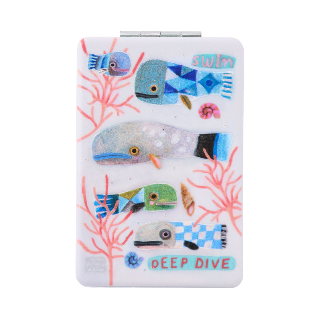 Patch Whale Compact Mirror