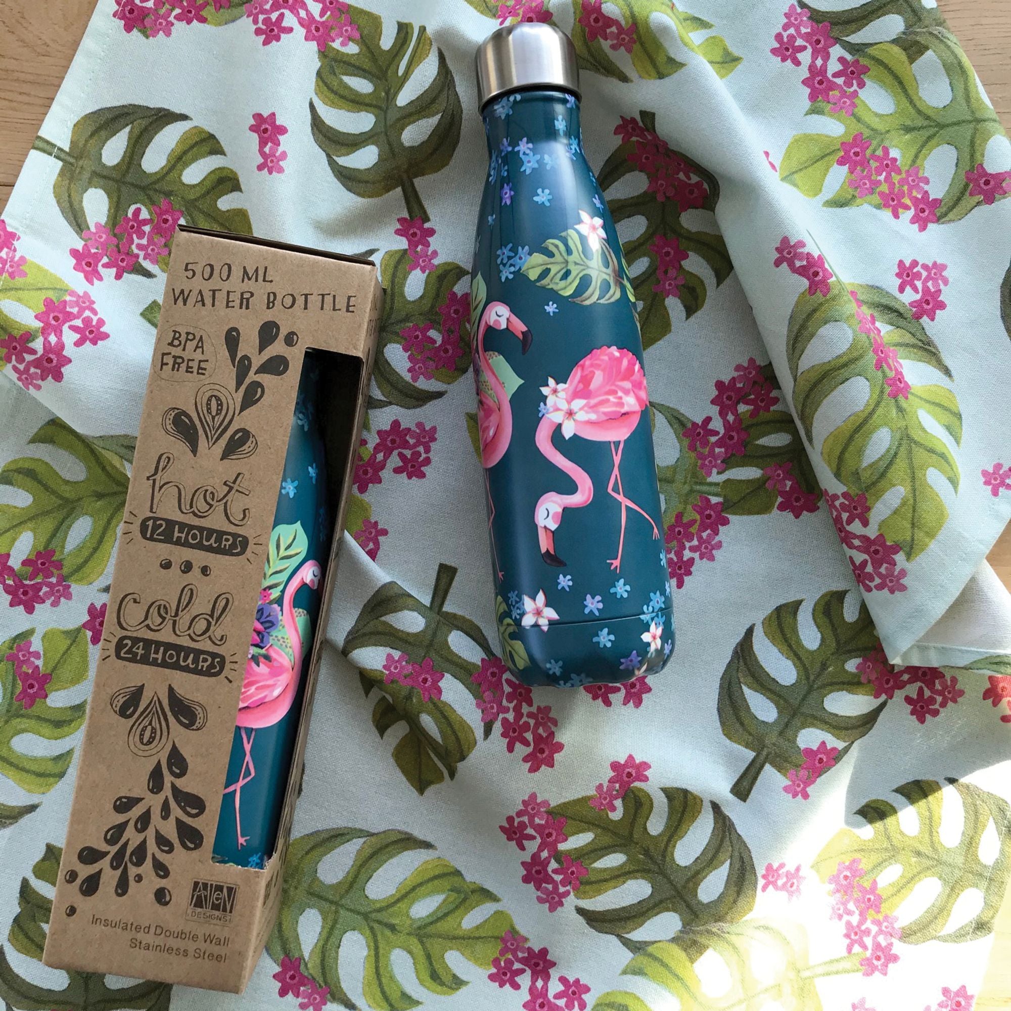 Flamingo Waterbottle 17oz/500m