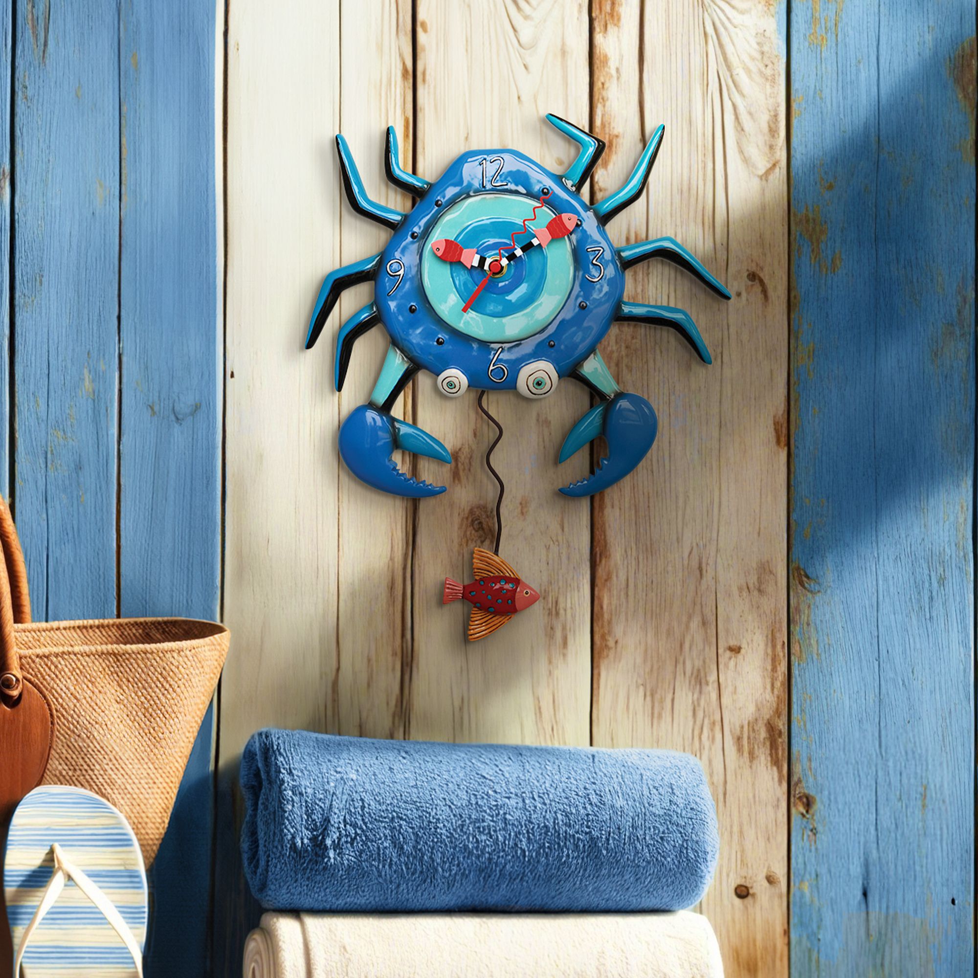 Blue Crab Clock – Allen Designs Studio