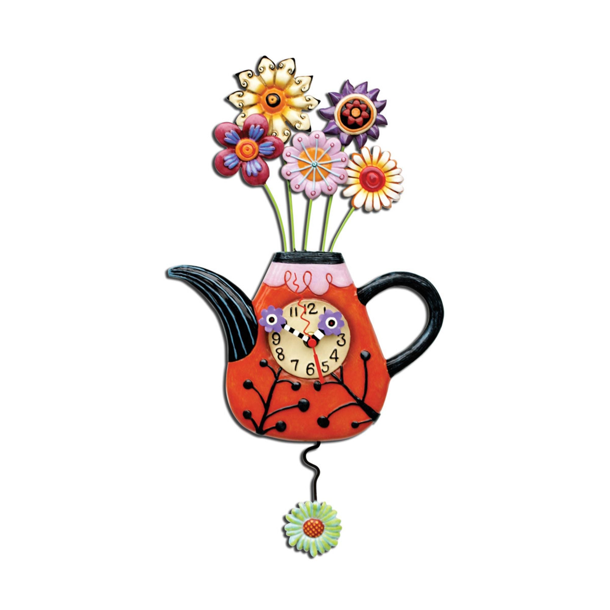 Flower-tea-ful Clock