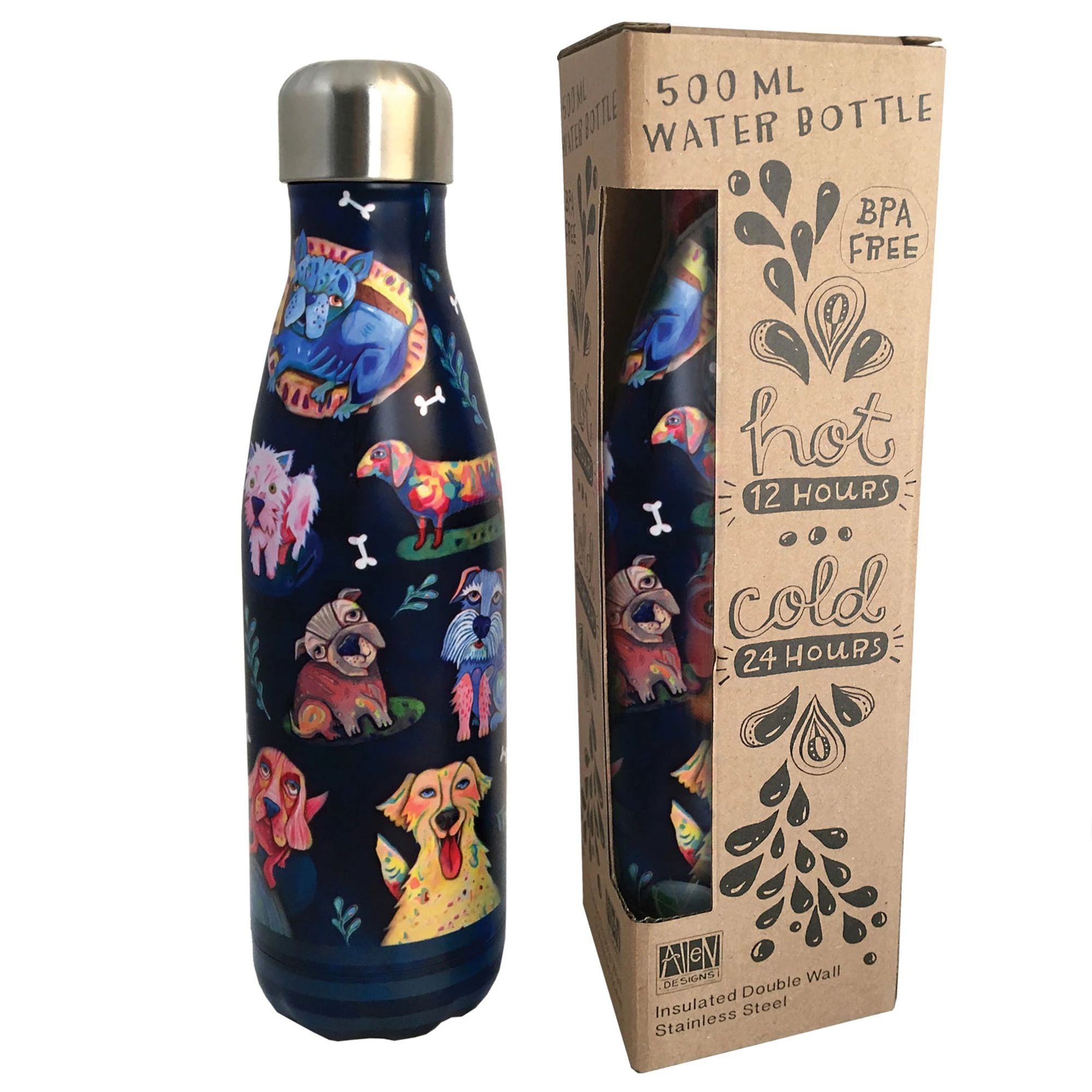 NEW!!! 17oz Stainless Steel Double Wall Water Bottle Beach Vibes